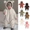 Class A Baby Autumn & Winter Quilted Jumpsuit - Warm Cotton-Padded Newborn Crawling Suit