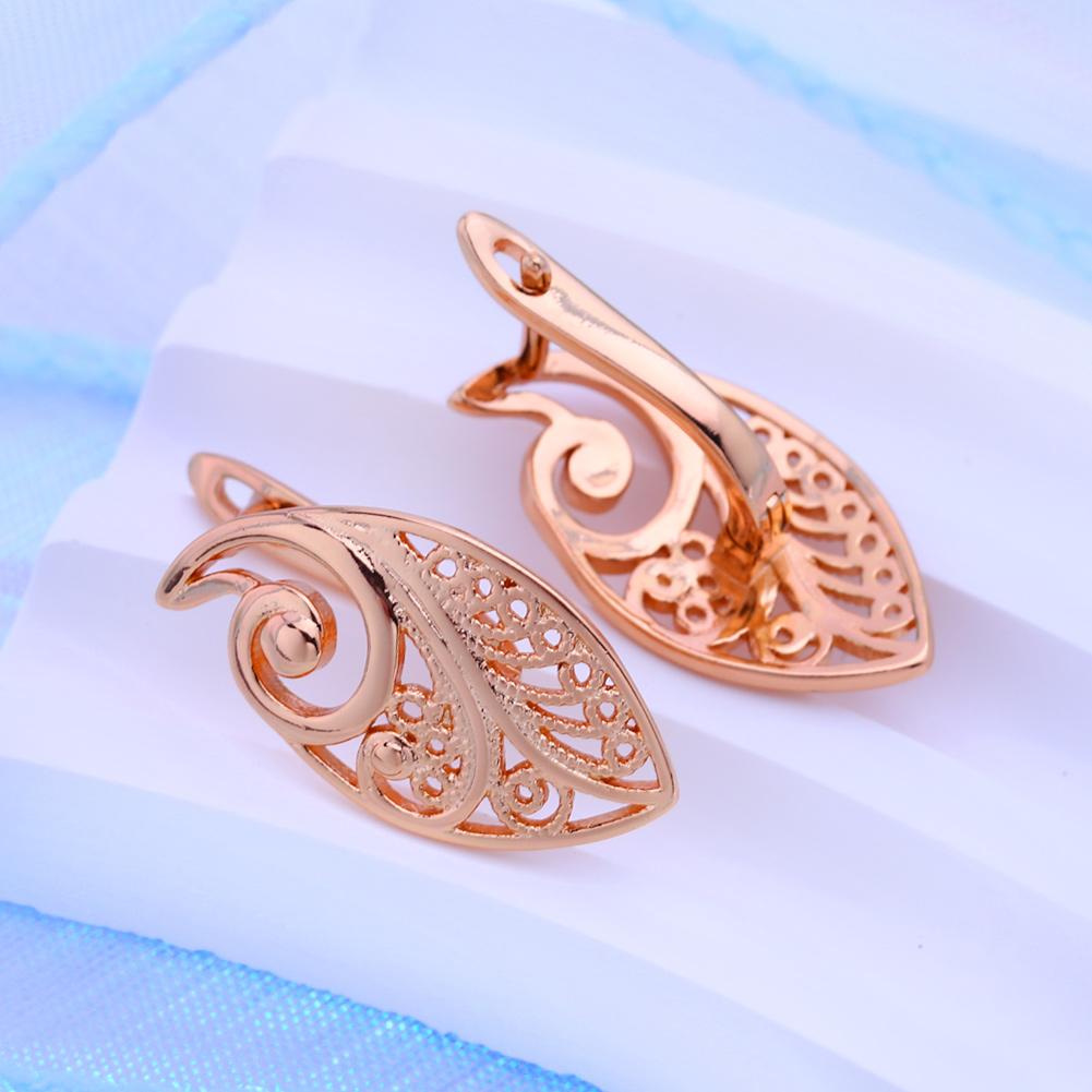 KNIKOO Серьги-клипсы для женщин, полые модные длинные серьги-капли, ювелирные изделия для свадебной вечеринки, подарки