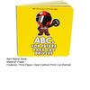 Children ABC Book for Future Race Car Driver Smooth Thick Paper Clear Cartoon Print Car-themed Early Education Drag Racer Childhood Alphabet Toddler
