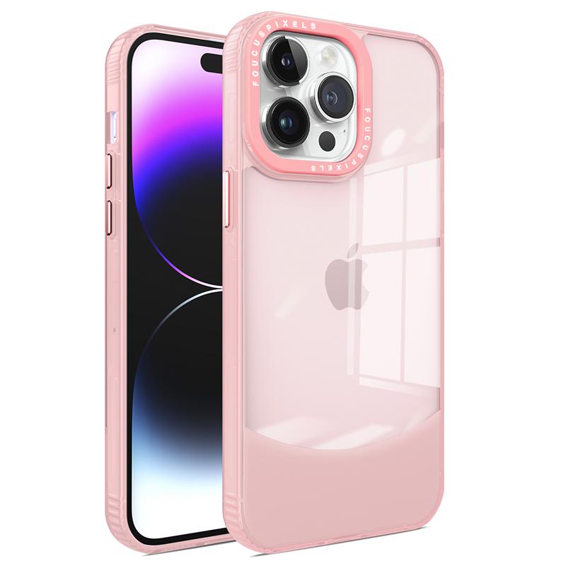 Чехол для iPhone 14 Pro Max, двухцветный ТПУ чехол для телефона, прозрачная задняя панель против царапин