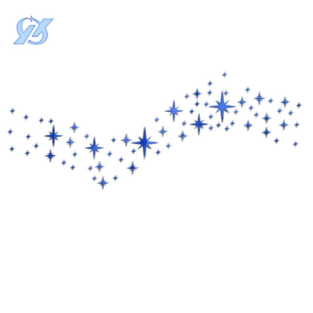 Звездное зеркало акриловые трехмерные наклейки на стену спальня гостиная комната потолок украшение самоклеящийся фон стена