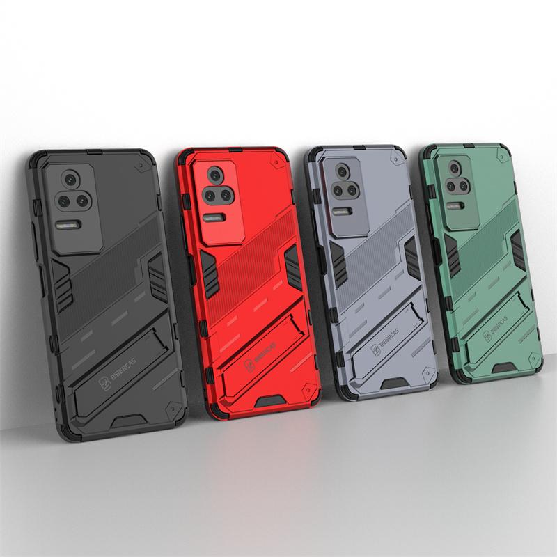 Чехол для Xiaomi Poco F4 Чехол для Poco F4 5G Capas Задняя противоударная подставка-держатель Чехол для Poco M4 X4 X3 Pro F4 GT F3 Fundas