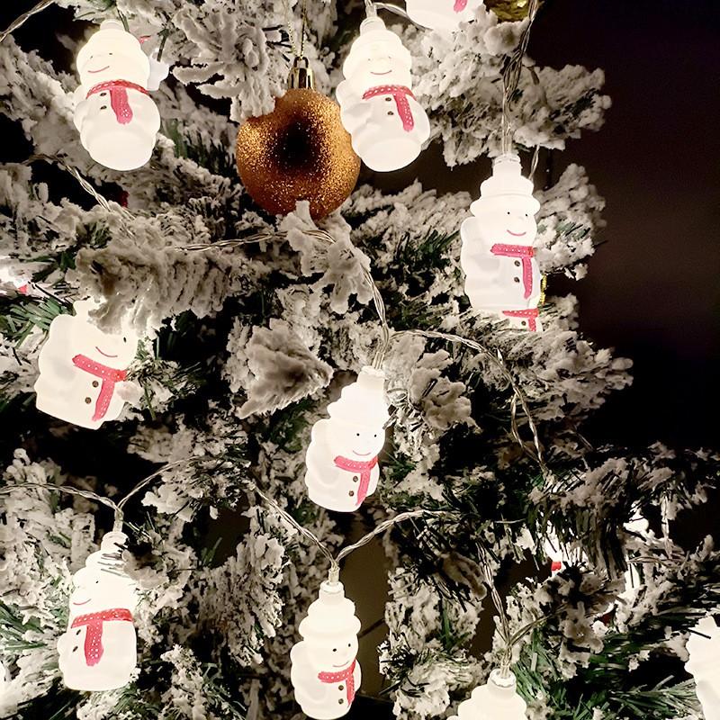 LED Christmas Light String Warm White Cartoon Characters Indoor Holiday Decor 3m 20 Lights Plug-in