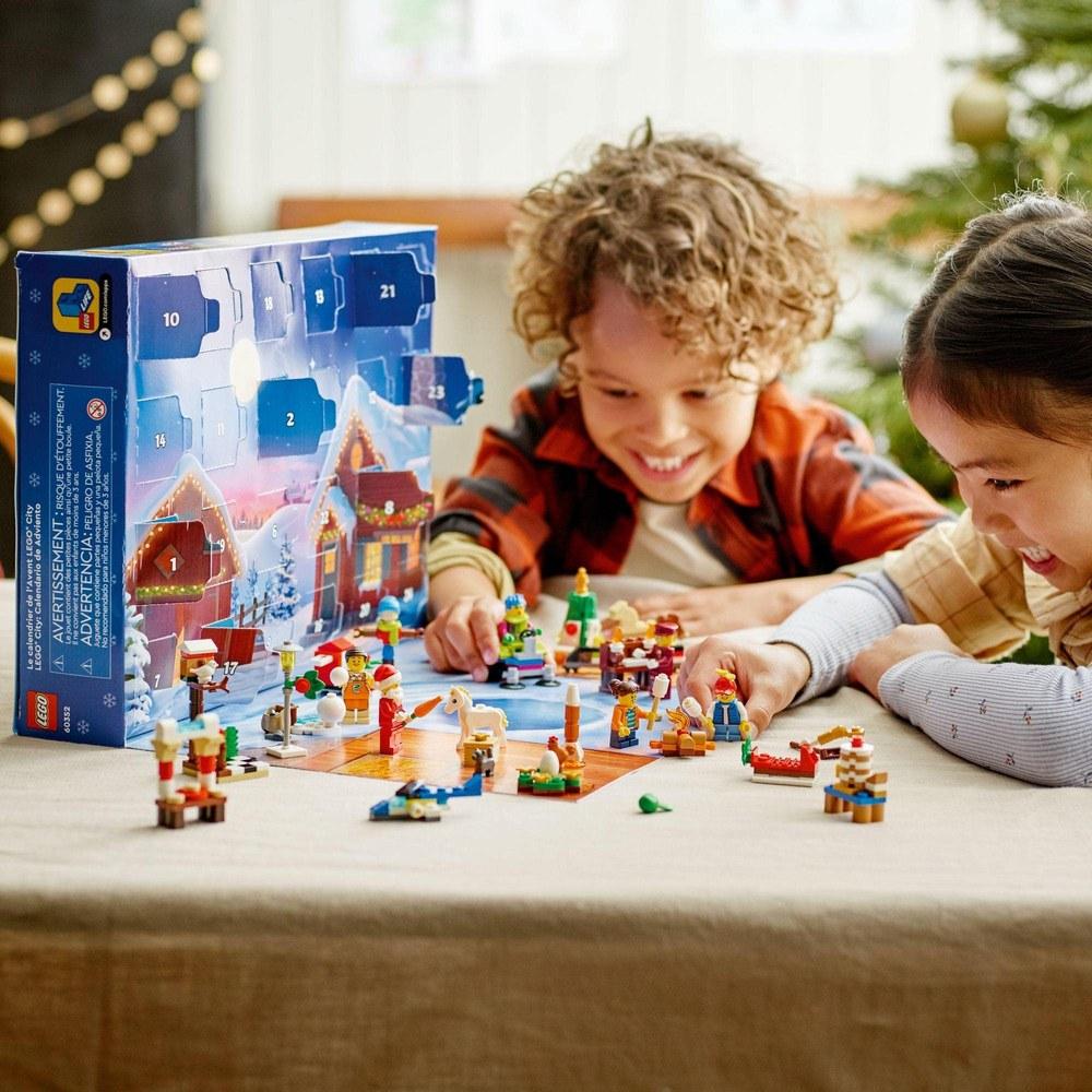 LEGO City Advent Calendar 60352 Toys Block Gift Holiday Commemoration for Boys and Girls Aged 5 and Up