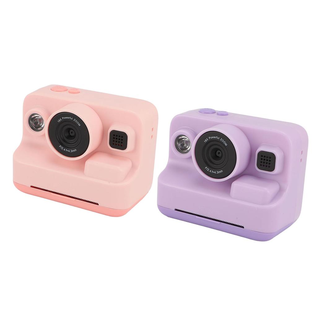 Цифровая камера 1080P с функцией мгновенной печати, видеокамера 12 МП с экраном 2,4 дюйма, бумага для печати, MP3-плеер 5