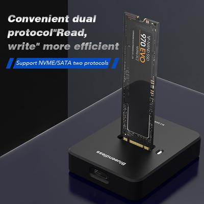 Корпус внешнего твердотельного жесткого диска M.2 NVME, скорость чтения и записи 10 Гбайт, адаптер корпуса твердотельного накопителя для док-станции M.2 NVME SD
