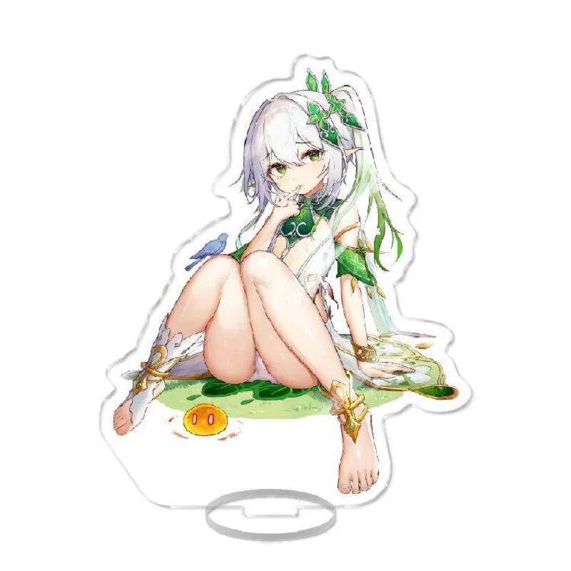 Аниме Genshin Impact фигурки NAHIDA травяной бог Насита прозрачный акриловый бренд GENSHIN вокруг новой живописи подарки