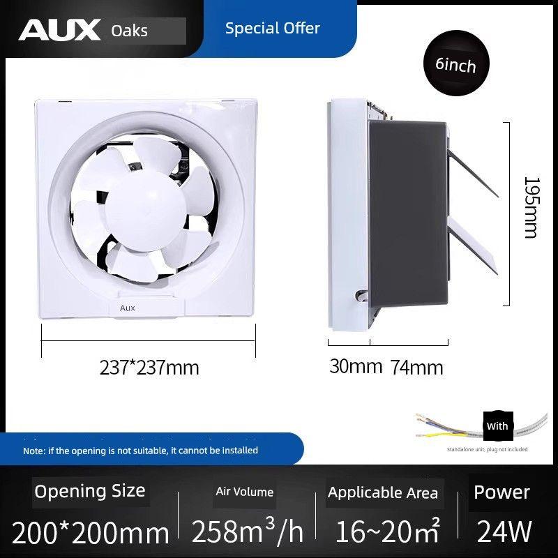 Ox Lampblack Toilet Wall Louver Ventilating Fan