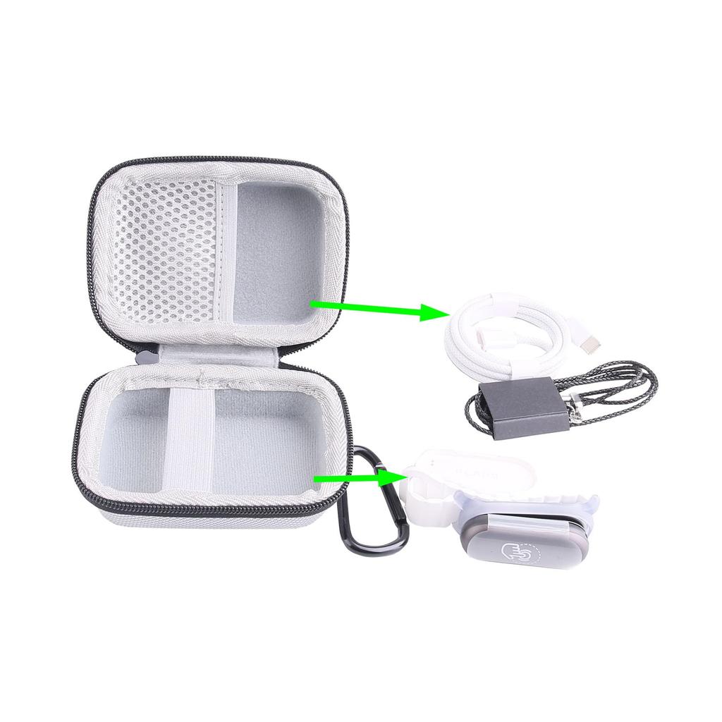 Чехол для хранения WERJIA, совместимый с PLAUD NotePin AI Voice, носимый AI-инструмент, совместимый с капсульным типом, защитный чехол для хранения, регистратор, (Серый)