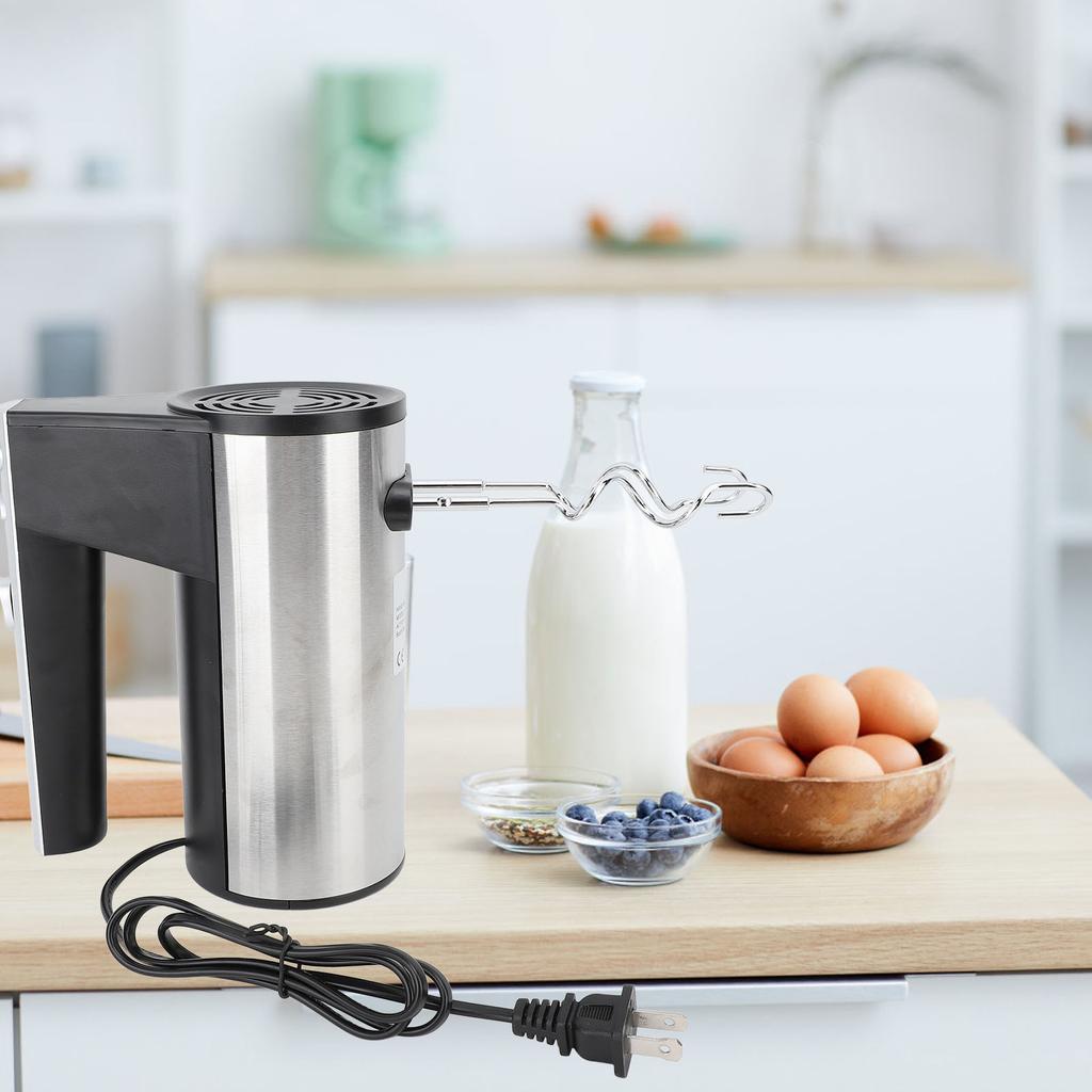 Hand Mixer 500W 5 Speed Turbine Boost Stainless Steel Kitchen Electric Handheld Food Beater for Whip