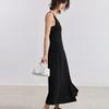 LILY Contrasting Double-Layer Collar Knitted Dress