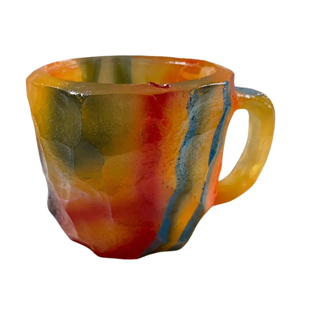 Imitation Mineral Crystal Coffee Mugs Elegant Imitation Mineral Cup Multi-use Imitation Mineral Crystal Mug for Milk Coffee Tea