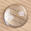 Clear K9 Crystal Dome Magnifier Glass Paperweights for Home Decor Reading Newspapers Crystal Half Ball Sphere