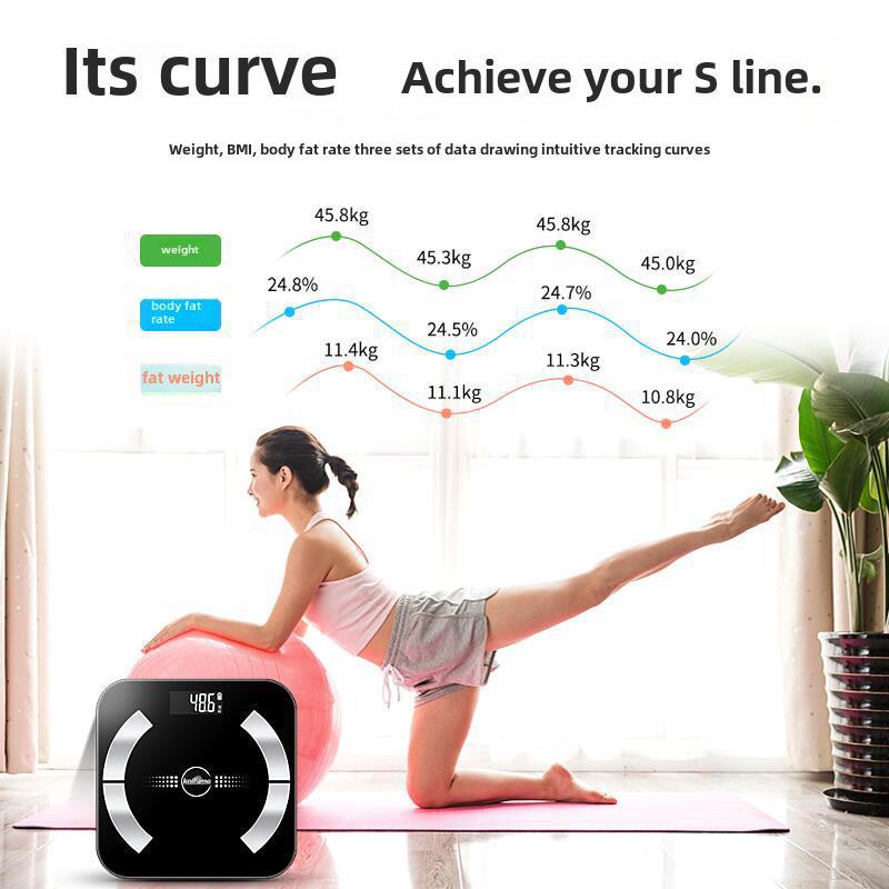 Bluetooth Body Fat Scale: Accurate Electronic Household Scale for Adults