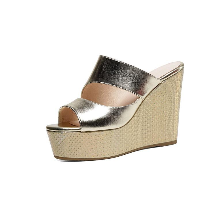 Женские сандалии на экстремально высокой платформе, водонепроницаемые уличные шлепанцы на танкетке, модные летние шлепанцы оптом в наличии