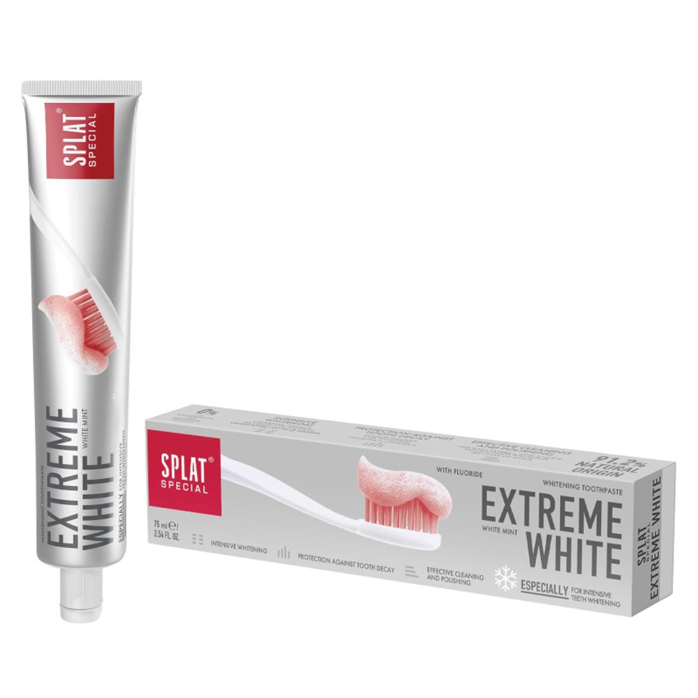 Pasta do zębów SPLAT Extreme White intensywnie wybielająca z fluorem 75 ml