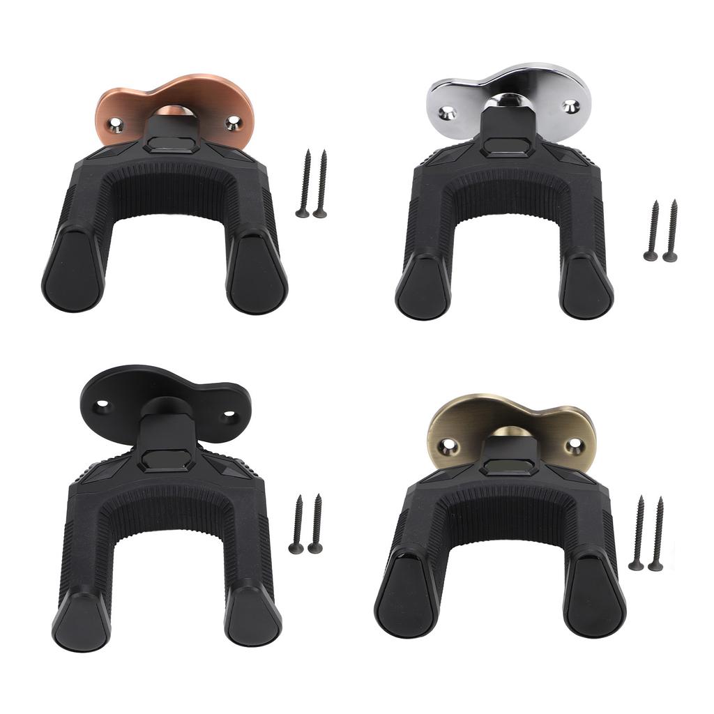 Крючок для настенного крепления гитары с автоматической блокировкой, металлический настенный держатель для электроакустических гитар, бас-бандж