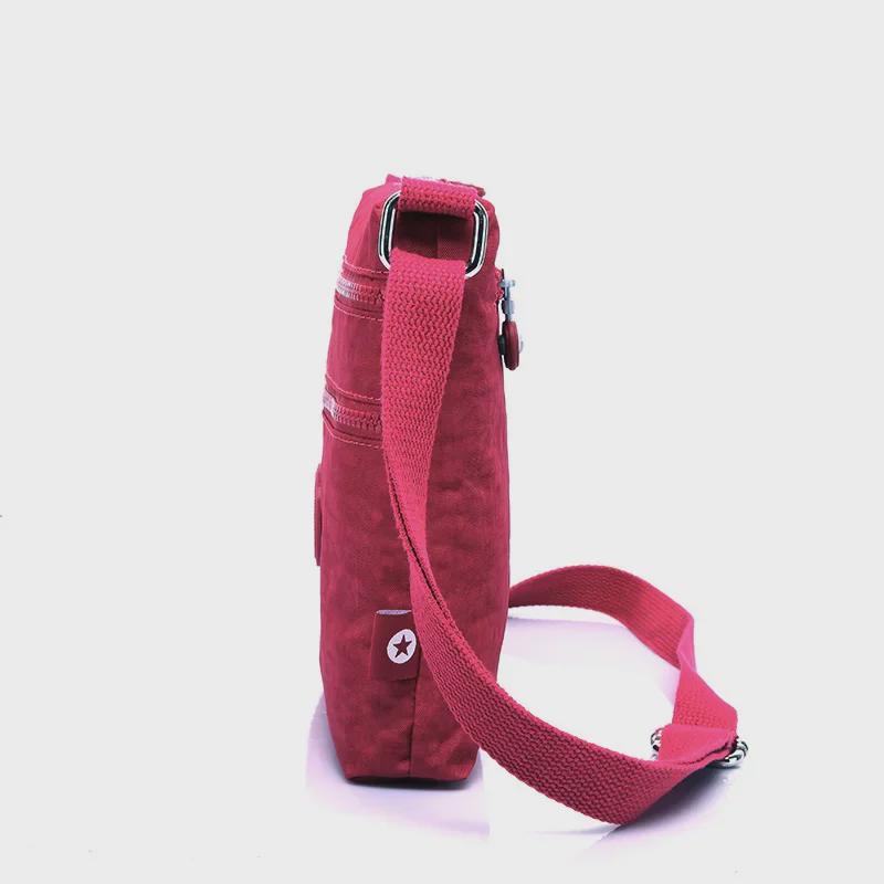 Versatile Lightweight Water-Repellent Nylon High-Top Shoulder Messenger Bag