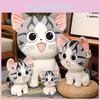 Cat Cartoon Plush Toy Animal Stuffed Birthday Holiday Gift Throw Doll Pillow