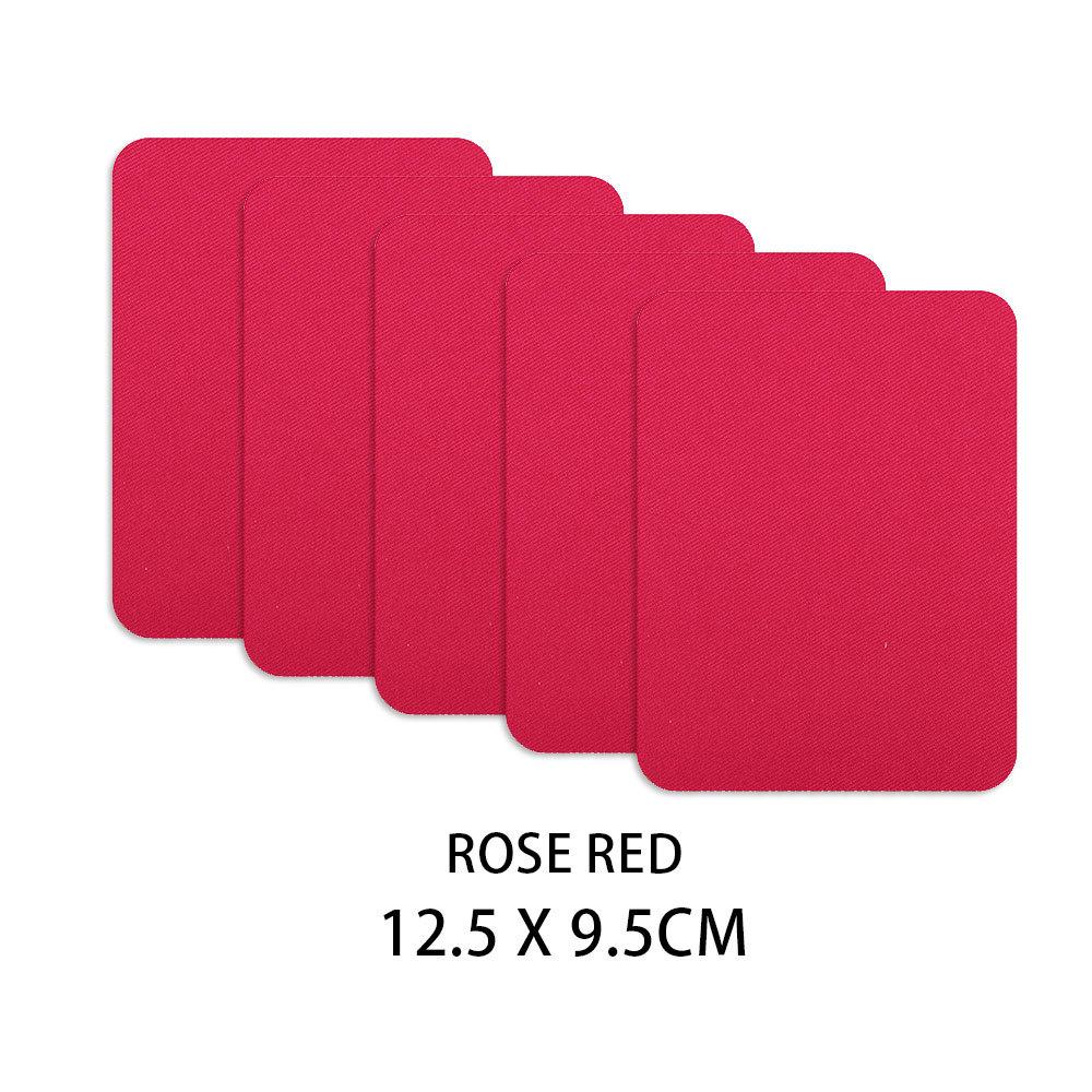 Hot Sale 5pcs Colorful Iron-On Fabric Patches Set | No Sew Adhesive for Pants Repair Kids Clothes Denim DIY Craft (Mixed Sizes)