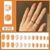 Pre-made Press-On Nails With Gradient Line Design Minimalist INS Style False Nail Tips Women