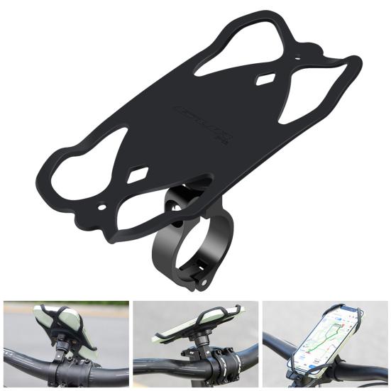 Велосипедный силиконовый держатель для телефона на руль, вращающийся на 360 градусов, противоскользящий, ударопрочный, для горного шоссейного велосипеда