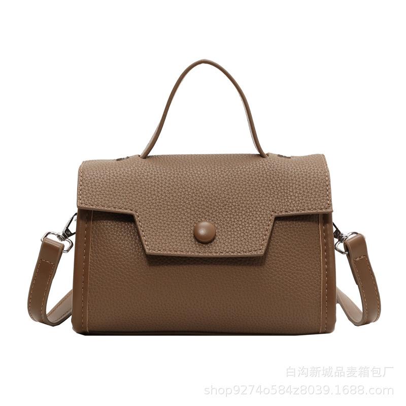 This Year's Popular Bag Women's 2025 New Fashion Retro Small Square Bag Niche Design Shoulder Bag Texture Messenger Bag