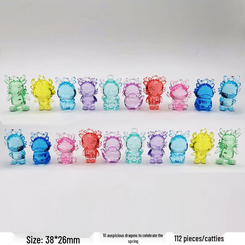 Colorful Mini Acrylic Milk Bottle Cartoon Ornaments - Cute Handmade DIY Decorative Accessories