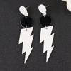 Foreign Trade Lightning Earrings Earrings Fluorescent Color Design Sense Contrast Color Personality Acrylic Earrings Earrings Women