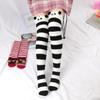 Women Lolita Cute High Socks Harajuku Winter Striped Coral Velvet Long Socks Warm Thicke Knee Length Socks Home Towel Stockings