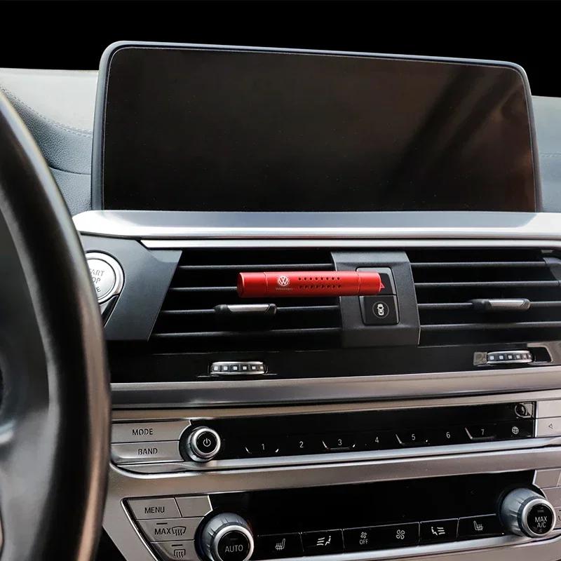 opq1 Car Aromatherapy Stick Fragrance Deodorant Fresh Clip For Volkswagen GTI Golf 6 7 8 Polo VW R-Line CC Passat Tiguan T-ROC Arteon