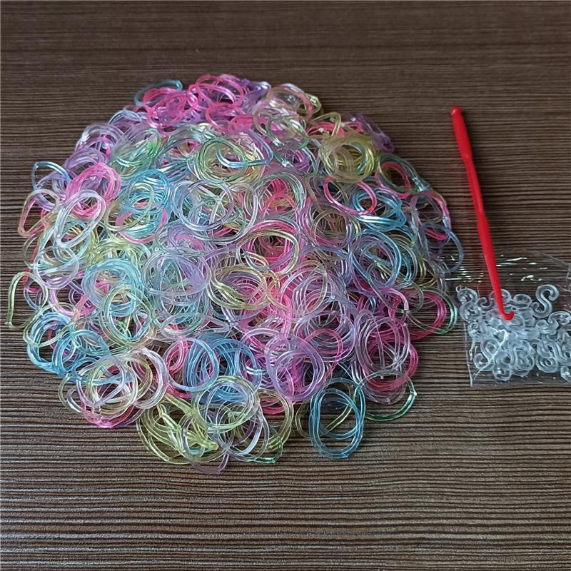 Simplicity 600 шт./упак. DIY браслет мода одноразовые резинки бусины для ручной работы резинка ювелирные изделия аксессуары резинка перламутровый цвет