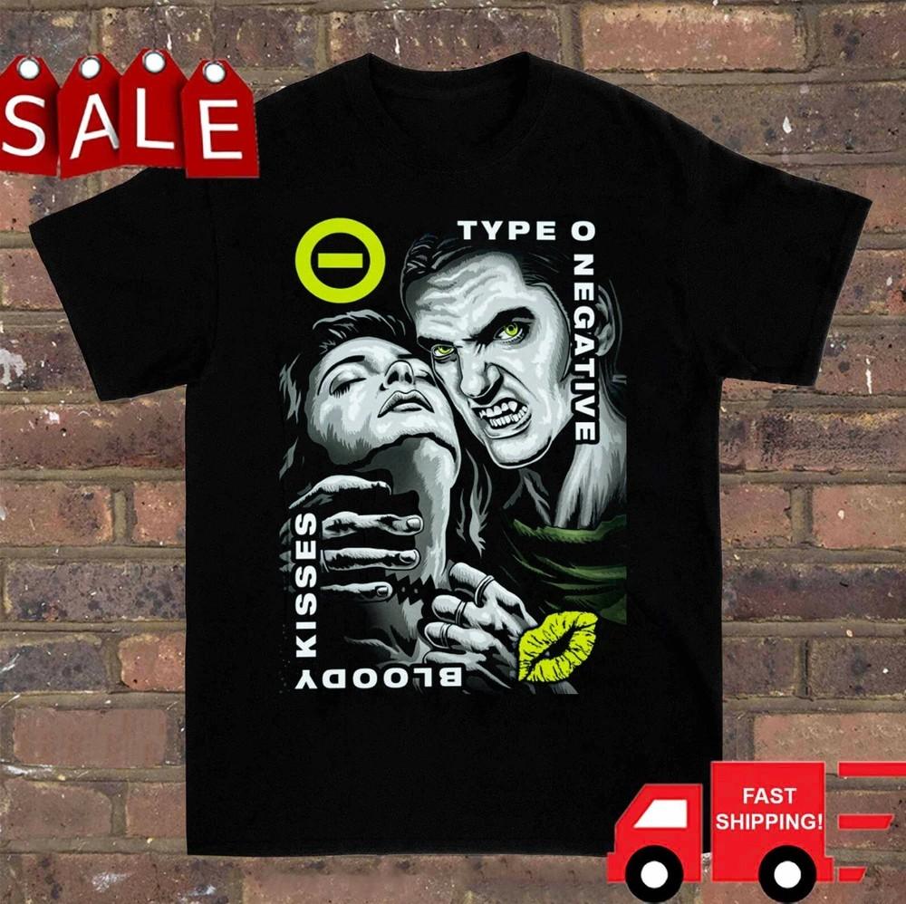 Новая черная унисекс футболка Bloody Kisses Type O Negative S-5XL