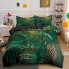 Green Nature Weed Leaves Comfortable Duvet Quilt Cover Pillowcase Bedding Set Children Bedroom Decoration Home Textile