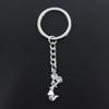 Fashion Keychain 28x10mm Cheerleader Cheer Girl   Pendants DIY Men Jewelry Car Key Chain Ring Holder Souvenir Gift