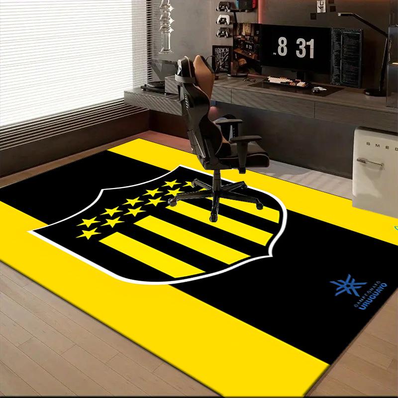 Peñarol Football Club Emblem Rug Game Carpet, Floor Mat for Bedroom Living Room Entryway Rug, Home Decor Idea Gift for Christmas birthday