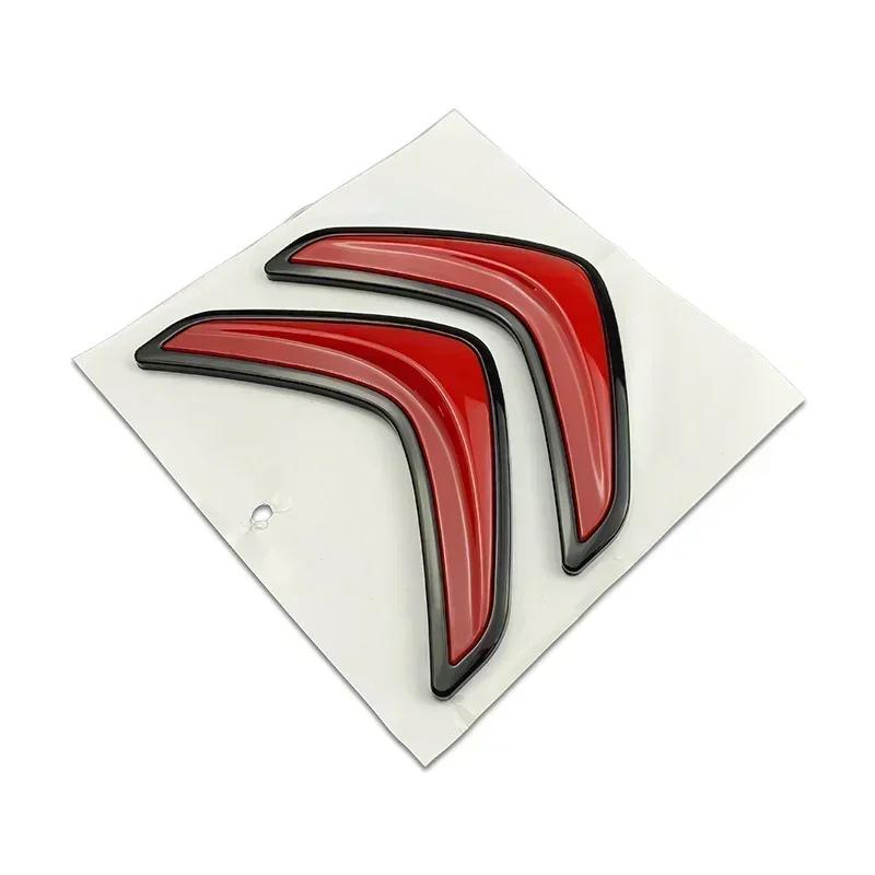 GESW6 Citroen 3D Car Logo Sticker 8cm/13.5cm Rear Trunk Badge for C3 C4 C5 C6 Elysee C4L Picasso Aircross Auto Emblem Accessories