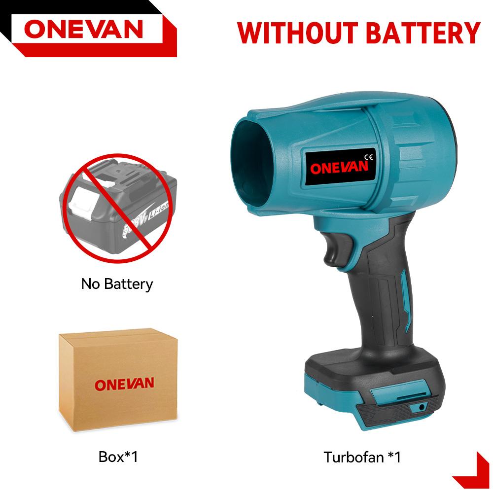 OENVAN 2000W Brushless Electric Air Blower 200M/S Cordless Turbo Blower Dust Snow Sweeper Power Tool for for Makita 18V Battery