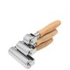 Wooden Handle Solid Hand Push Roller Leather Edge Presser Flattening Material Fitting