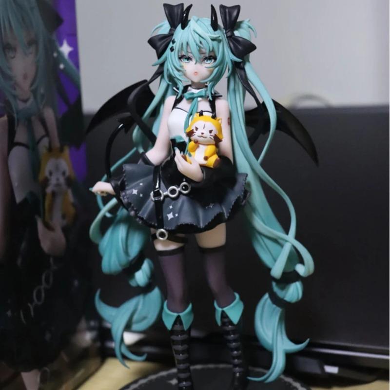 Little Devil Vocaloid Star Dark Angel Raccoon Animation Figure POLYVINYL CHLORIDE Tabletop Miniature Decoration Piece Desk Decor for Animation