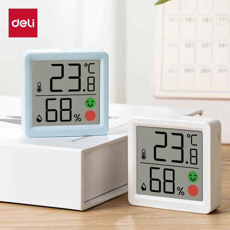 Deli Digital Indoor Thermometer Hygrometer