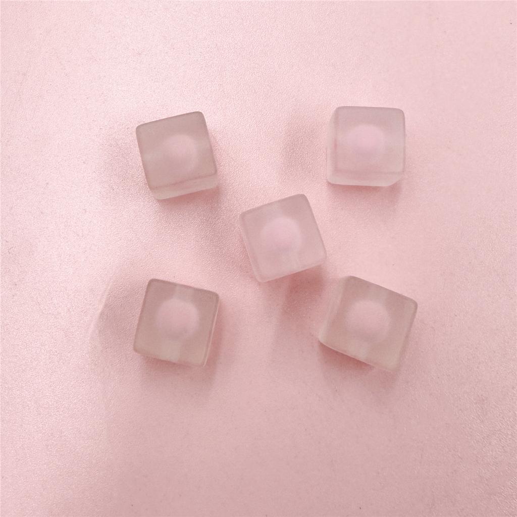 Ожерелье DIY цепочка для мобильного телефона 5 шт. модные 12 мм матовые квадратные бусины акриловый браслет ювелирный материал