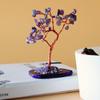 Amethyst Crystal Tree On Agate Base, 35 Gemstones