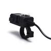 Водонепроницаемая двойная USB 12 В розетка для зарядки на руль мотоцикла с переключателем и креплениями