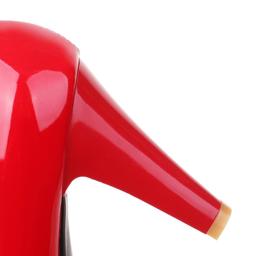 Women Ankle Strap Spike High Heels Bow Platform Round Toe Pumps Glossy Patent Leather Summer Autumn Sweet Lolita Shoes