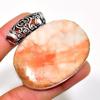 Butterfly Jasper Gemstone 925 Silver Plated Handmade Jewelry Pendant 1.89"