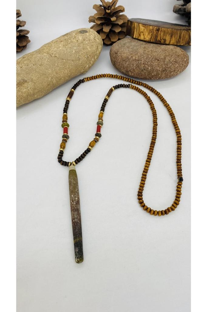 Подарок на день рождения, этническое подлинное хиппи, богемное модное ювелирное ожерелье ручной работы