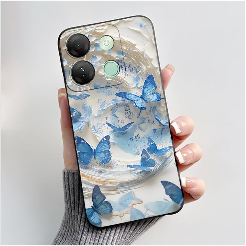 Милый Чехол Для Infinix Smart 7 HD / Smart 7 Plus Fundas Coque Печатный Корпус Защитная Крышка Мягкий Силикон Мультяшный Чехол для Телефона