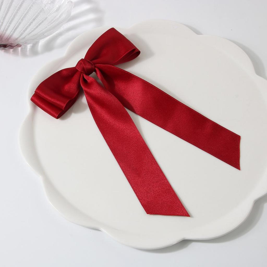 Заколка-уточка с бантом в балетном стиле 4 см: Дофаминовый Сладкий Плетеный Аксессуар для Волос