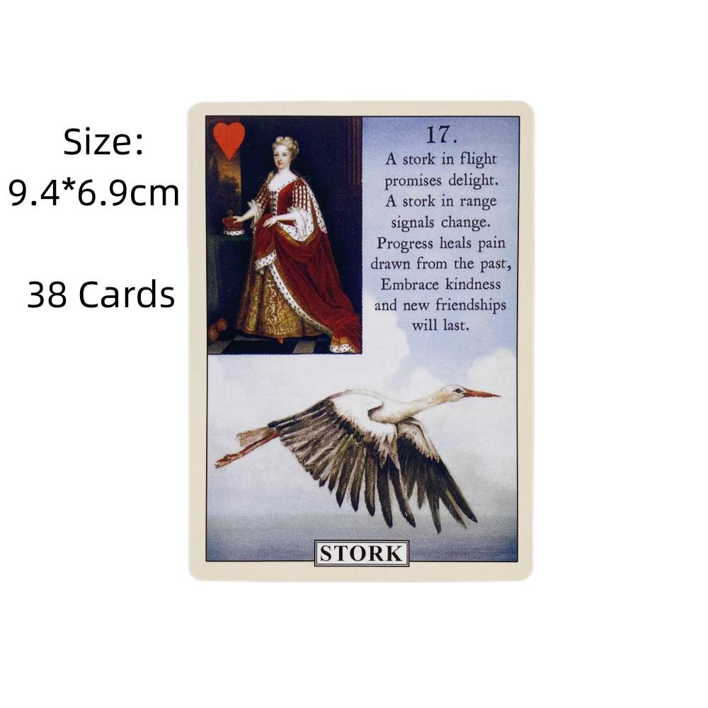 Blue Bird Lenormand Oracle Cards Tarot Divination Deck English Vision Edition Board Playing Game For Party